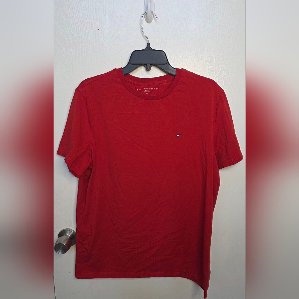 *3 FOR $12* Tommy Hilfiger Men's Red Crew Neck Short Sleeve Tee